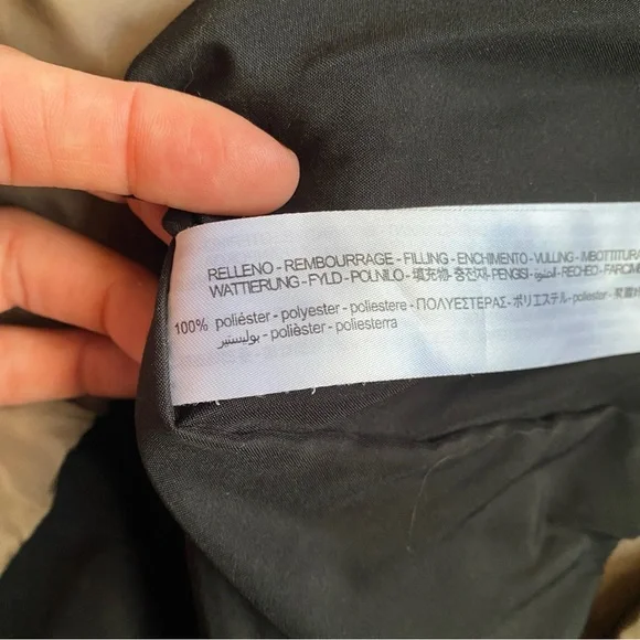 🍂 ZARA TAUPE HOODED PUFFER JACKET! - Picture 15 of 16